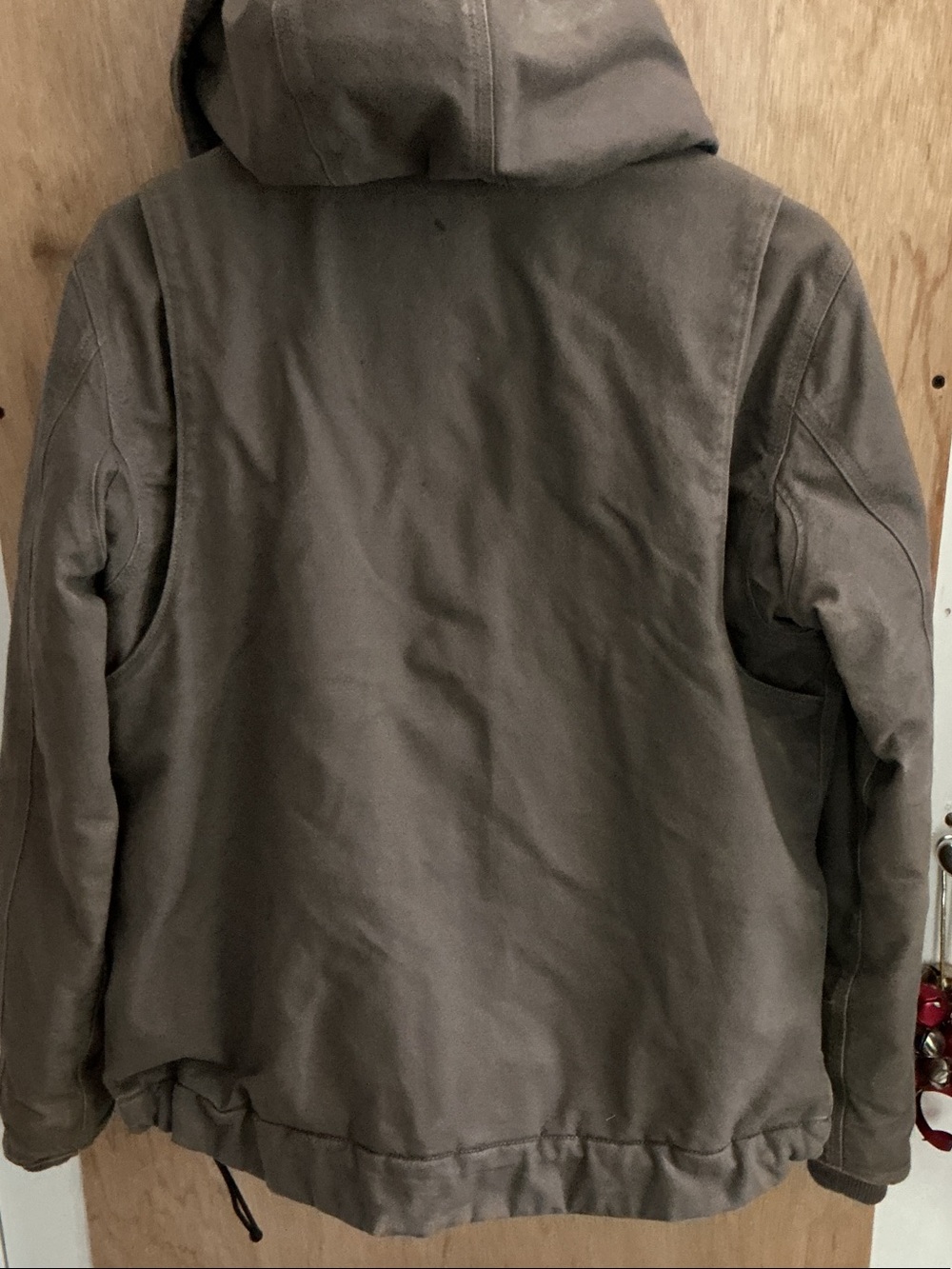 Carhartt Grayish Hooded Sherpa-Lined Work Jacket - Picture 5 of 5
